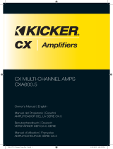 Kicker CX.5 SERIE Owner's manual