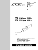 Miller RSP 110 SPOT WELDER Owner's manual