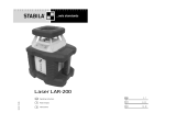 Stabila LAR 200 User manual
