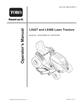 Toro LX468 Lawn Tractor User manual