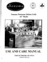 Sonoma CGR44 Owner's manual