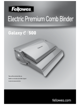 MyBinding Fellowes Galaxy E Electric Plastic Comb Binding Machine User manual