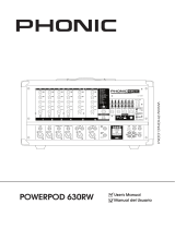 Phonic POWERPOD 630RW User manual