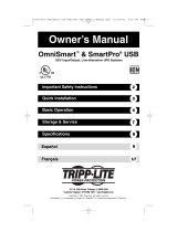 Tripp Lite OmniSmart SmartPro USB User manual