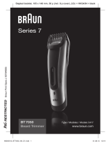 Braun BT7050 Beard trimmer, Series 7 User manual