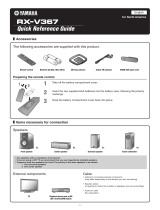 Yamaha RX-V367 Reference guide