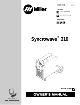 Miller SYNCROWAVE 210 Owner's manual