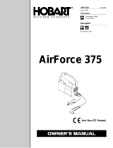 Hobart Welding Products AIRFORCE 375 User manual