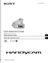 Sony Handycam DCR-SX41 Owner's manual
