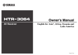 Yamaha HTR-3064 Owner's manual