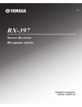 Yamaha RX-397 Owner's manual