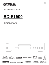 Yamaha BD-S1900 Owner's manual