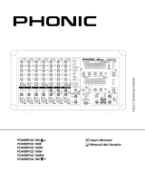 Phonic POWERPOD 740W User manual