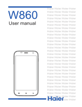 Haier W860 User manual