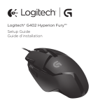 Logitech G402 Hyperion Fury Ultra-Fast FPS Gaming Mouse User manual