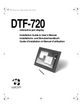 Wacom DTF-720 User manual