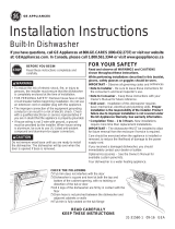 Cafe DDT595SGJWW Installation guide