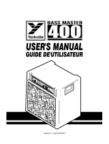 YORKVILLE BASS MASTER 400 User manual