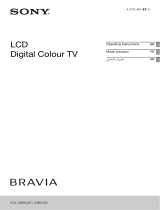 Sony BRAVIA KDL-40BX420 Operating instructions