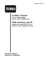 Toro 7" Cordless Trimmer User manual