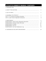 SportsArt P771 Owner's manual