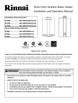 Rinnai RUC98i Operating instructions