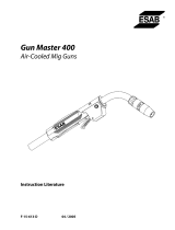 ESAB Gun Master 400 Air-Cooled Mig Guns User manual