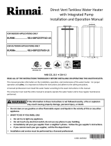 Rinnai RUR98i Operating instructions