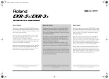 Roland EXR-3s Owner's manual