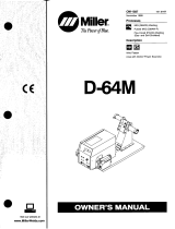 Miller D-64M WIRE FEEDER CE Owner's manual