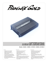 Phoenix Gold SX 800W 4 Channel Amplifier User manual