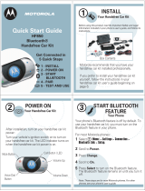 Motorola HF850 - Deluxe Bluetooth Car Quick start guide