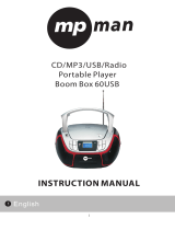 MPMan BOOMBOX 60 USB Owner's manual