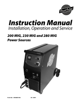 ESAB 200 MIG, 230 MIG and 280 MIG Power Sources User manual