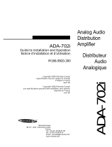 Miranda ADA-702i Manual To Installation And Operation