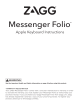 Zagg Messenger Folio - Apple Owner's manual