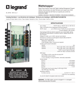 Legrand LMCP8/24/48 RelayPanel Interiors Installation guide