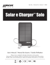 Wagan Solar e Charger™ Solo User manual