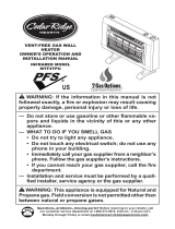 Cedar Ridge MD3TPF User manual