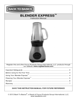 West Bend Blender Express User manual