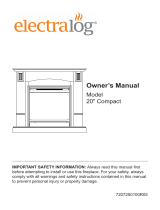 Electralog Fireplace Compact Owner's manual