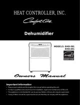 Heat Controller Comfort-Aire BHD-651 Owner's manual