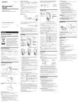 Sony M 475 User manual