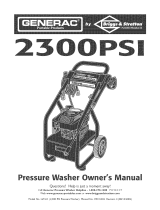 Generac 2300PSI 1674-0 Owner's manual