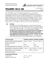 Gossen MetraWatt Telearm 120 Operating instructions
