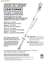 Craftsman 151.74326 User manual