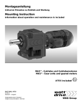 WEG MAS Getriebemotoren - Montageanleitung / Geared Motors - Mounting User manual