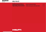 Hilti WSJ 110-ET Operating instructions