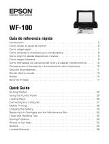 Epson WF-100 Quick start guide