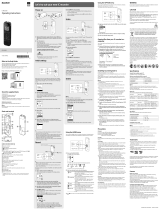 Sony ICD PX470 User manual